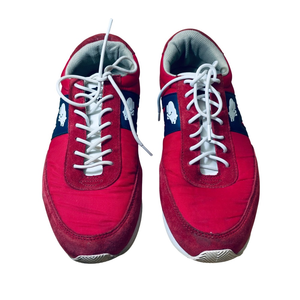 Karhu Albatross 82 Mens Red Navy Blue Suede Running Sneakers US 9